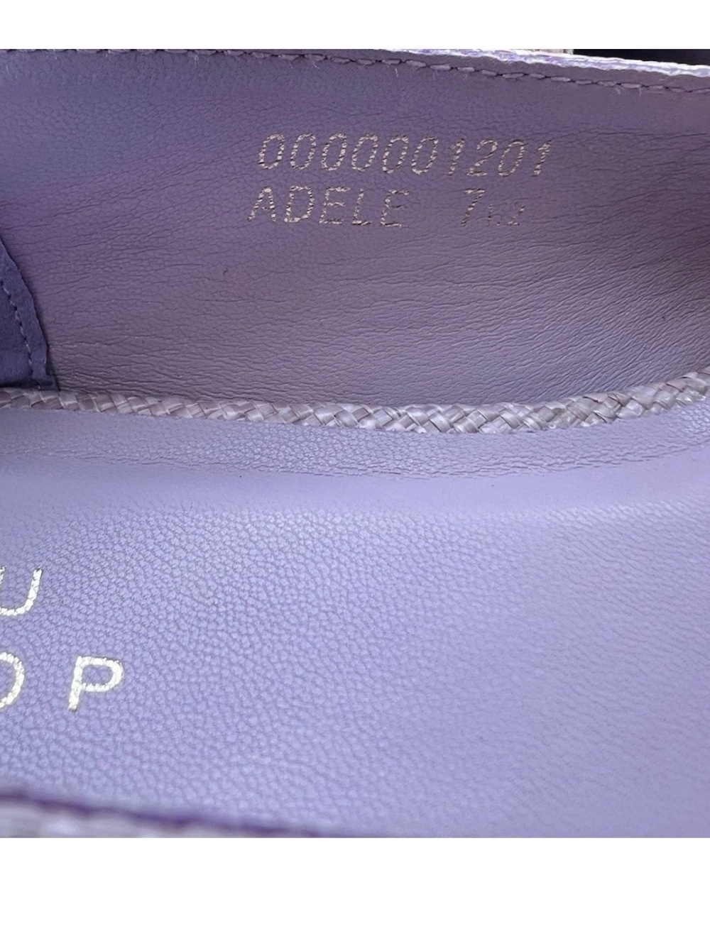 SHU SHOP Women's Lavender Woven Mary Jane Flats Square Toe Buckle US 7.5 M - Picture 12 of 16